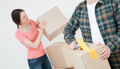 Secure document storage facility in Eastbarnet with organised archive boxes