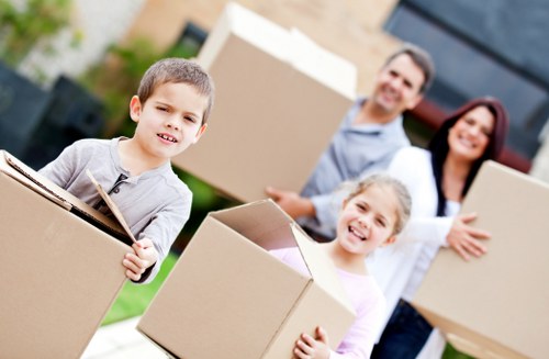Seasonal items and furniture arranged in East Barnet storage
