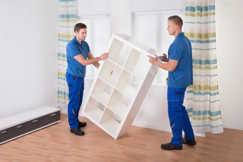 Eastbarnet Storage team maintaining a safe storage area