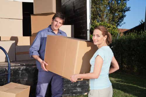 Household items packed for mobile self storage in Eastbarnet